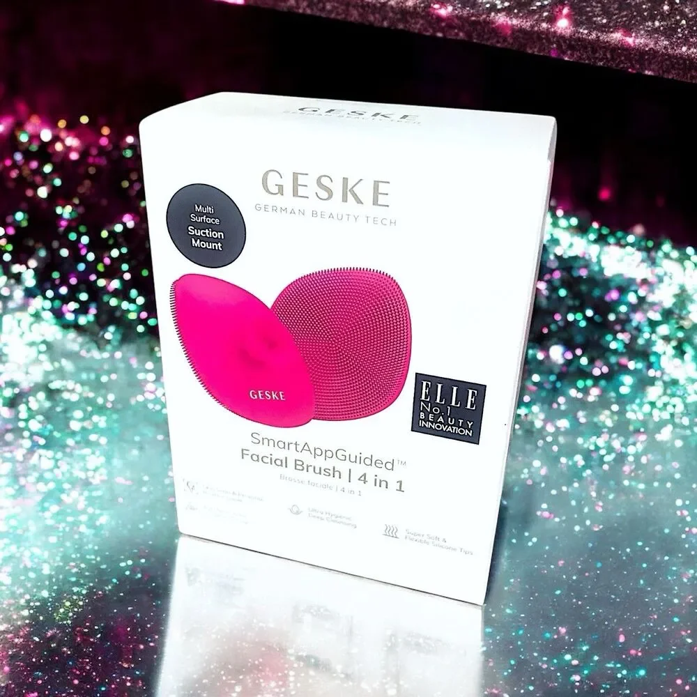 GESKE Facial Brush SmartAppGuided 4 in 1 Facial Brush in Magenta New in Box